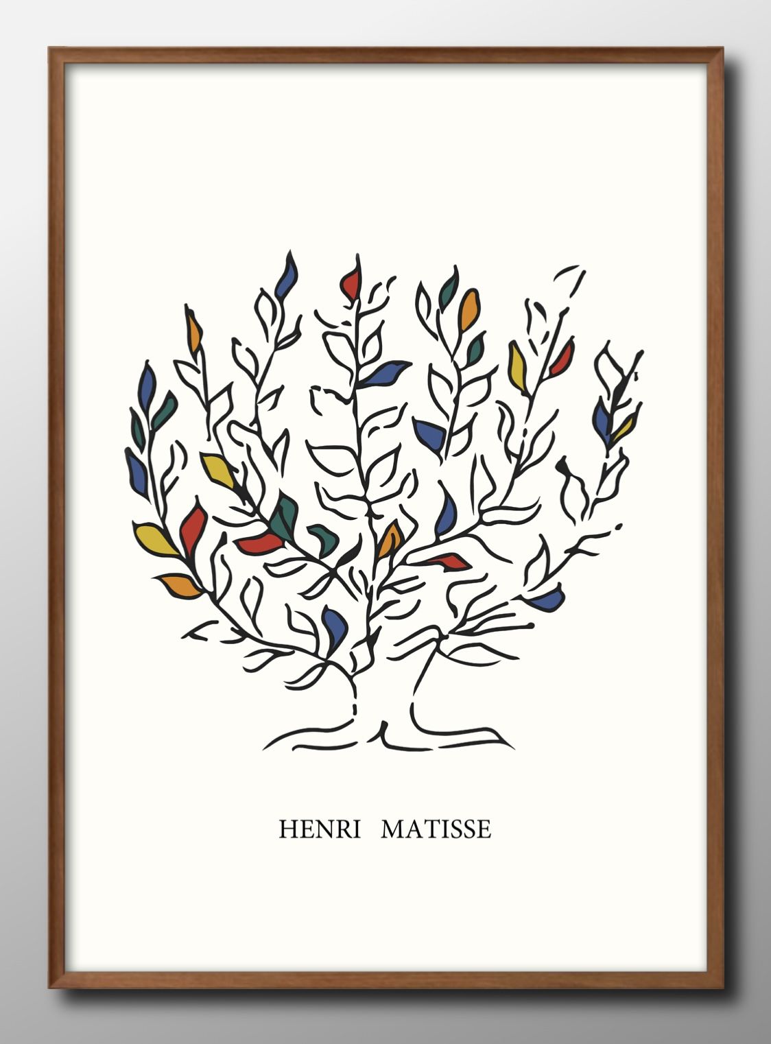 楽天市場】アンリ マティス マチス 低木 イエロー A3 サイズ ポスター