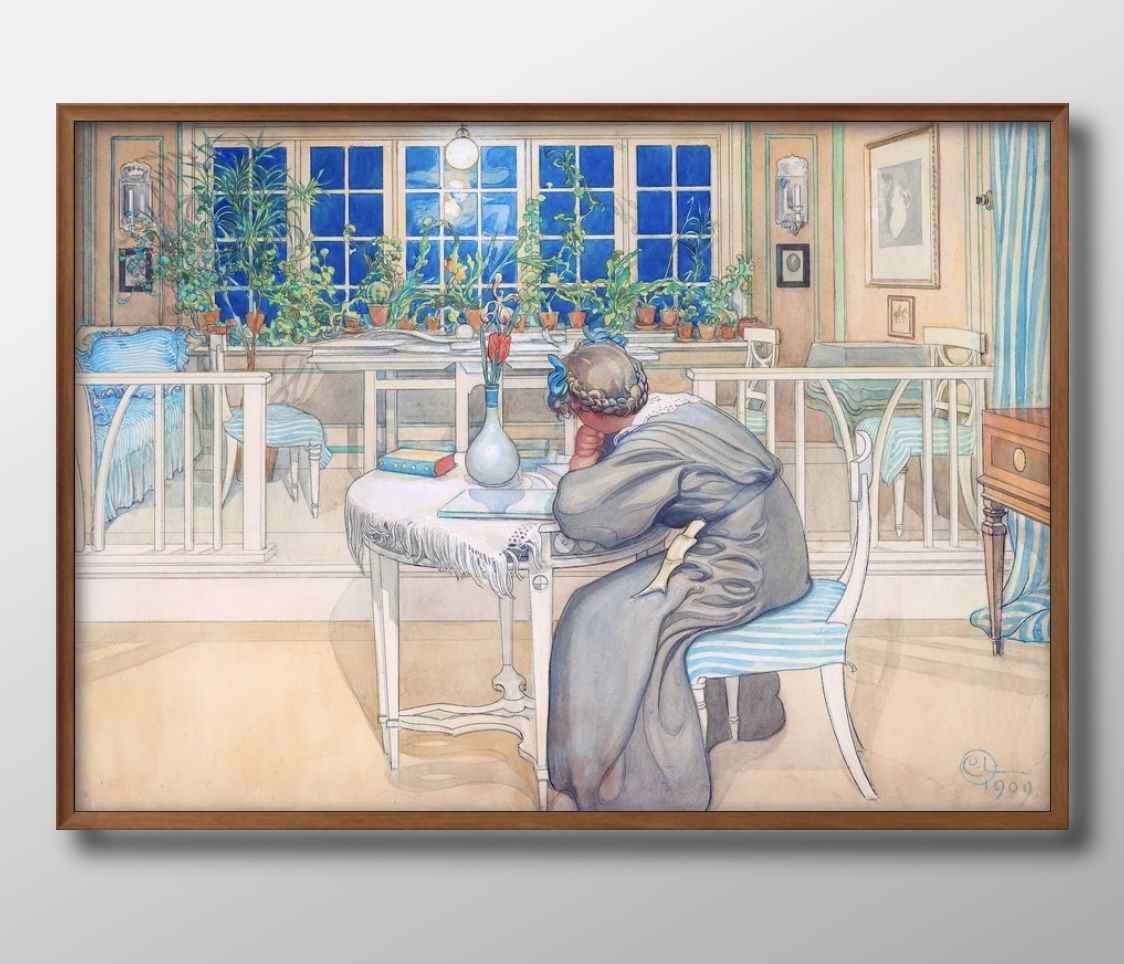 楽天市場】☆ カール・ラーション 「無題」ジクレー 複製画 額入り