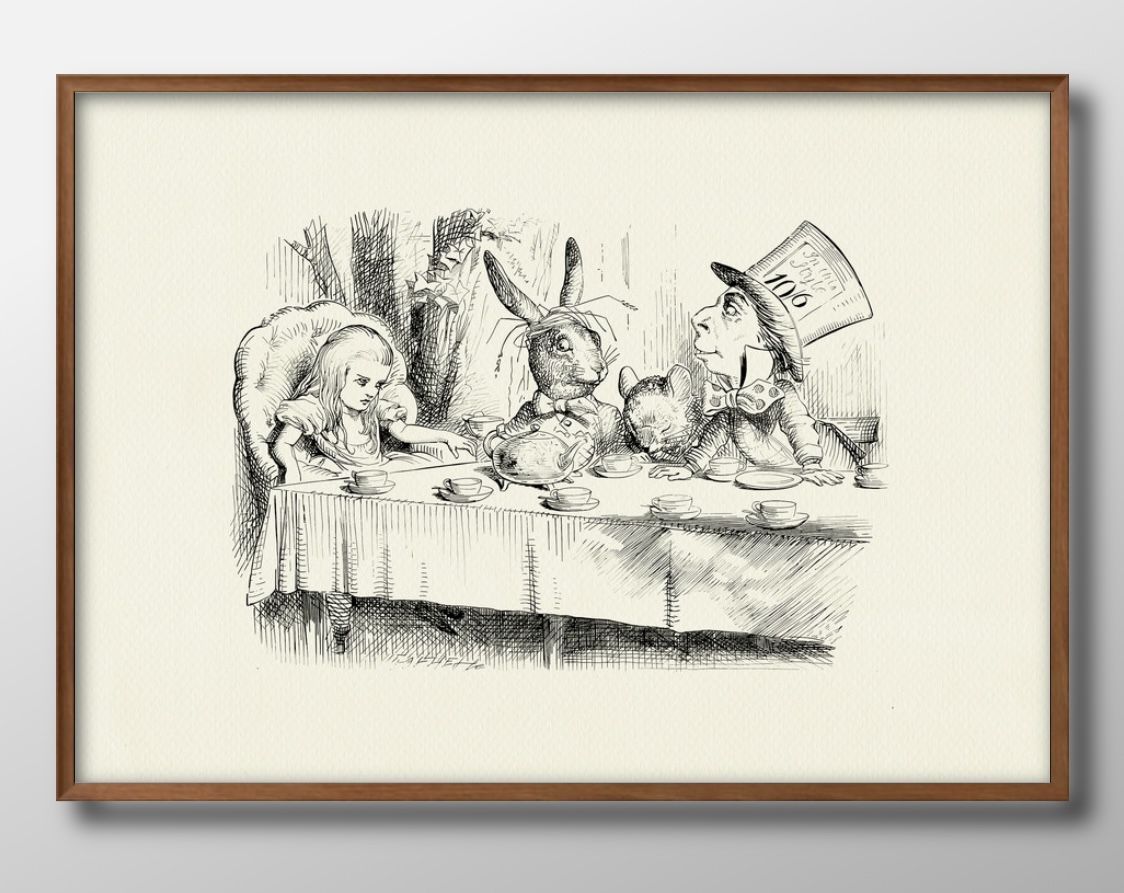 英国アンティーク古いパロディプリント絵/壁飾り/ウォールアート(87-278) 英国アンティーク古いパロディプリント絵/壁飾り/ウォールアート