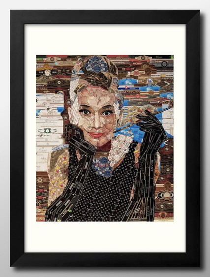 楽天市場】オードリー ヘップバーン グラフィックアート A3 サイズ