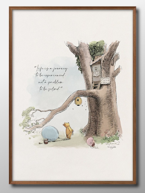 楽天市場】アンティーク 額絵 Winnie the Pooh クマのプーさん カンガ
