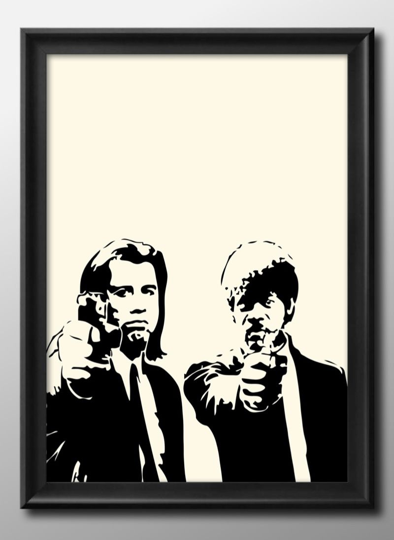 楽天市場】パルプフィクション 映画ポスター 軽量アルミ製フィット