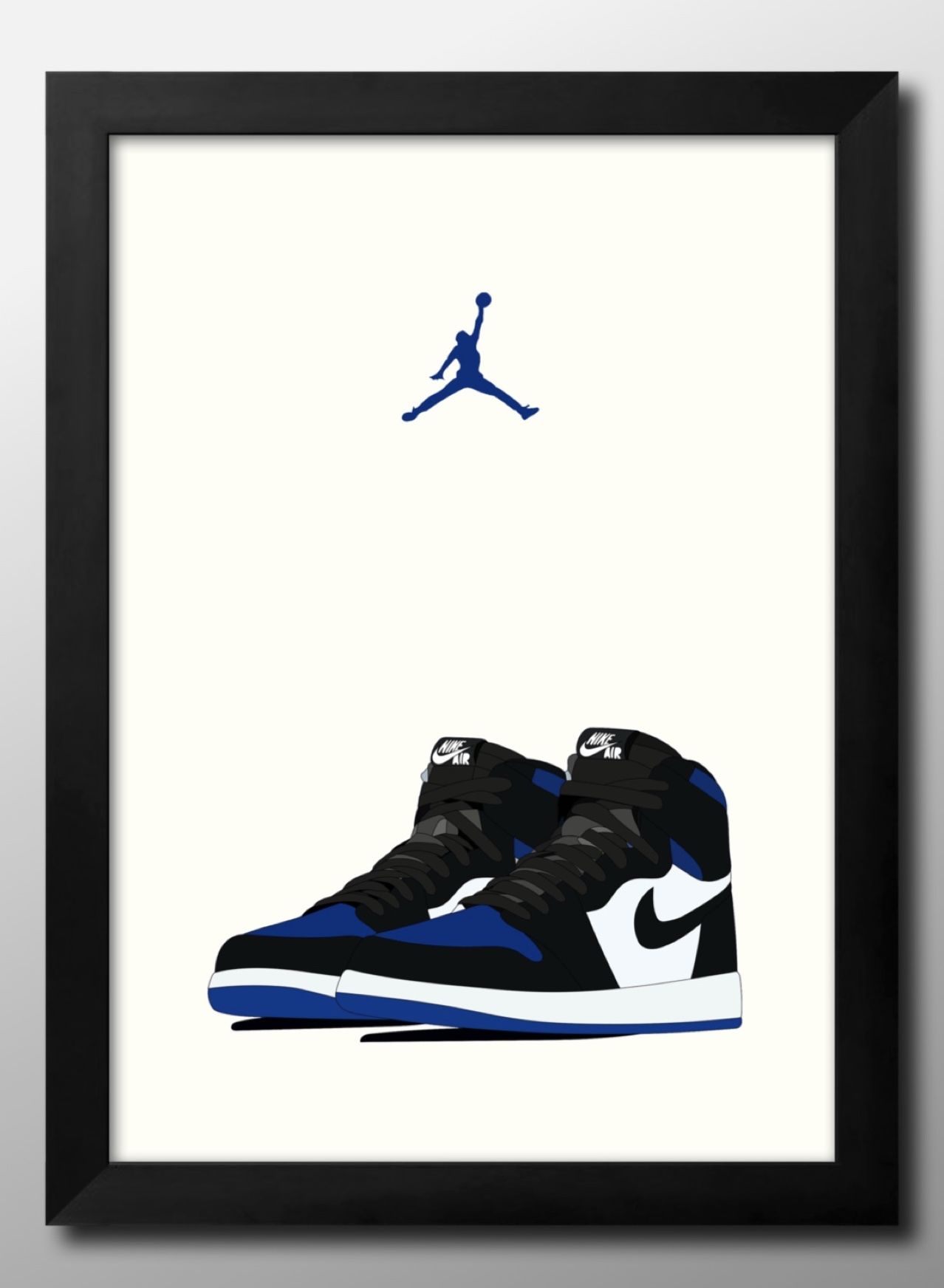 オシャレNIKEスニーカーポスターアンティーク大判額縁Ａ１ 黒い装飾的な写真額縁 オシャレNIKEスニーカーポスターアンティーク大判額縁A1 黒い