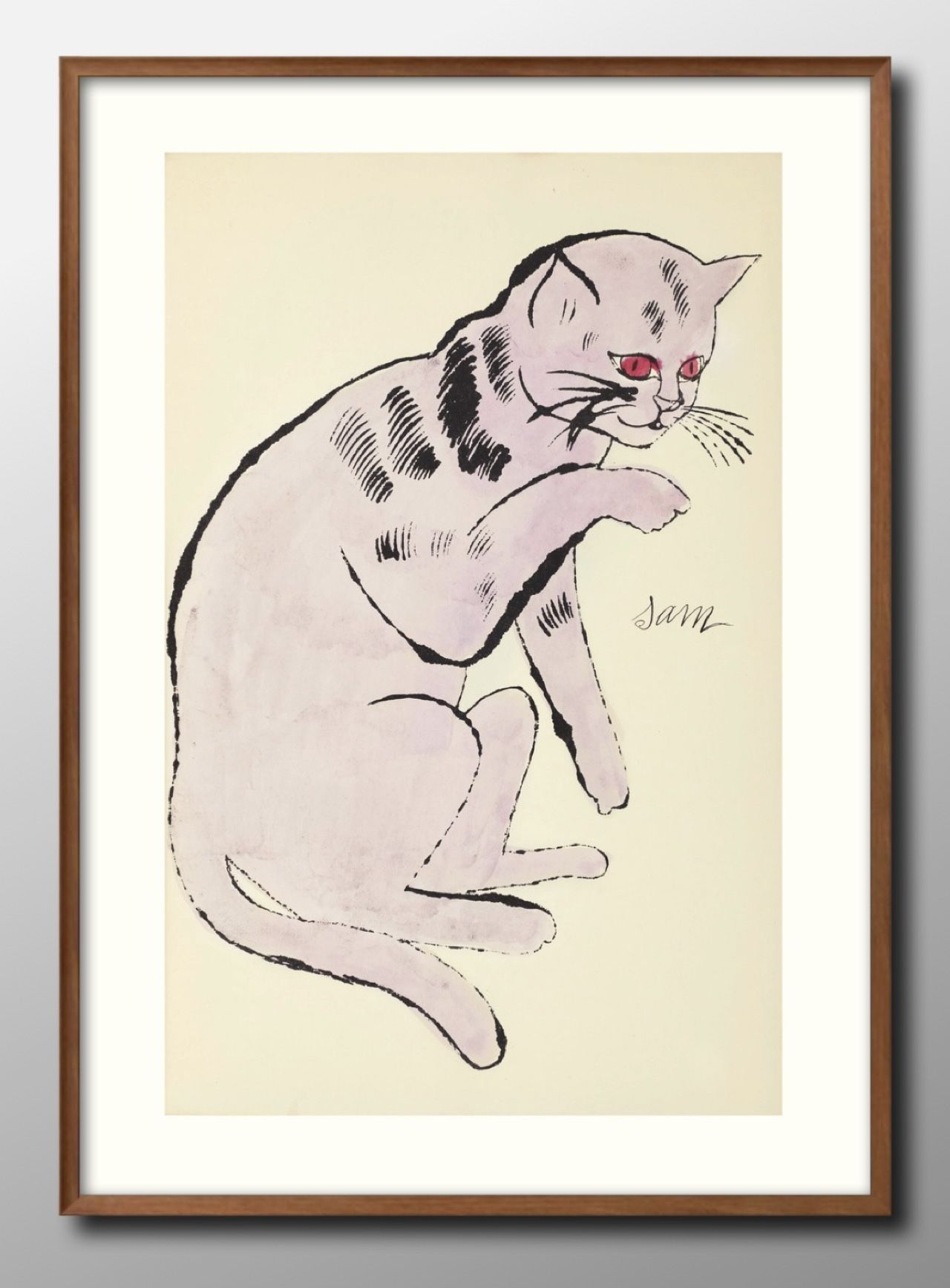 楽天市場】アンディ ウォーホル 猫 ネコ Sam アート A3 サイズ