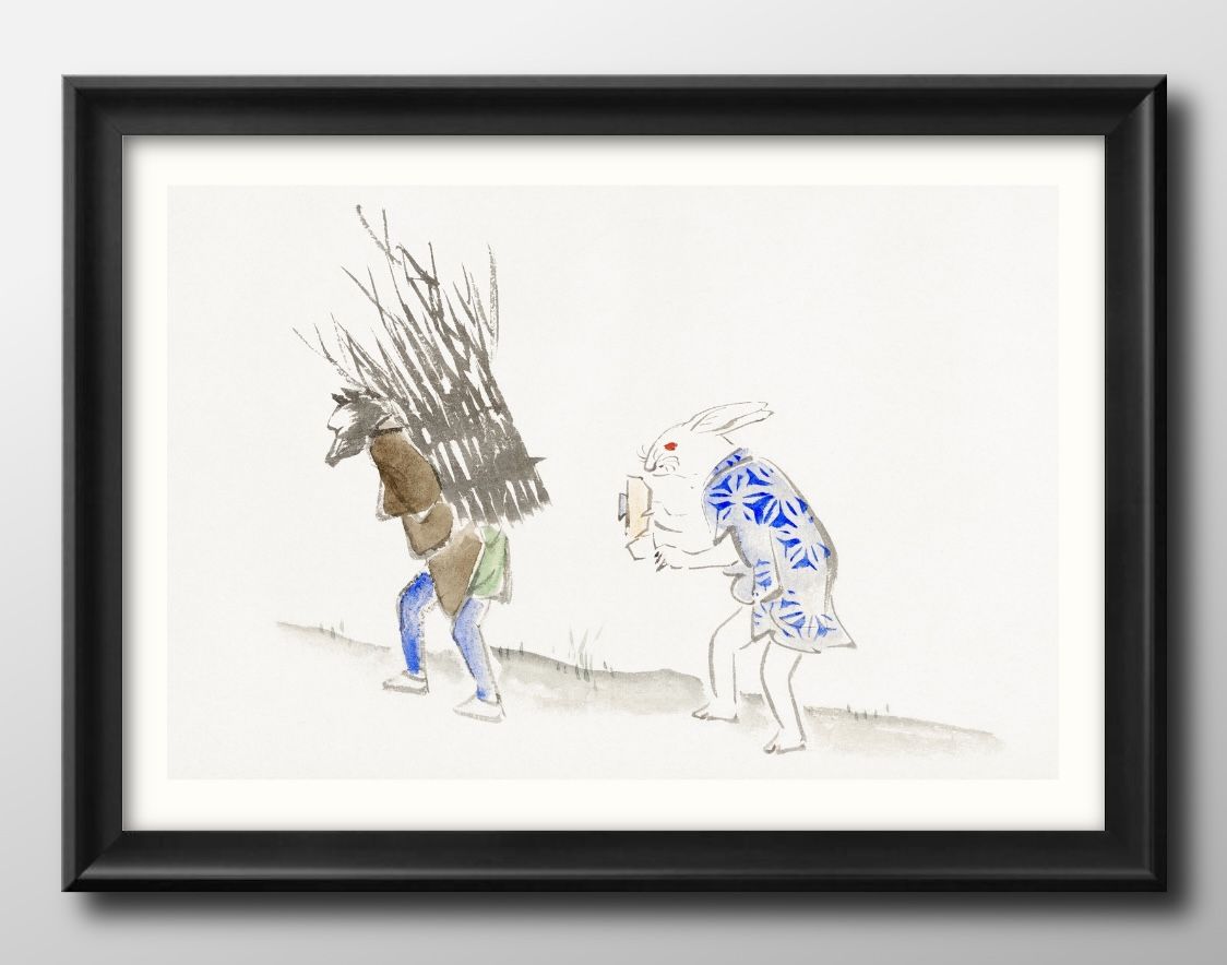 楽天市場】ビンテージイラスト ウサギ 兎 A3 サイズ ポスター アート