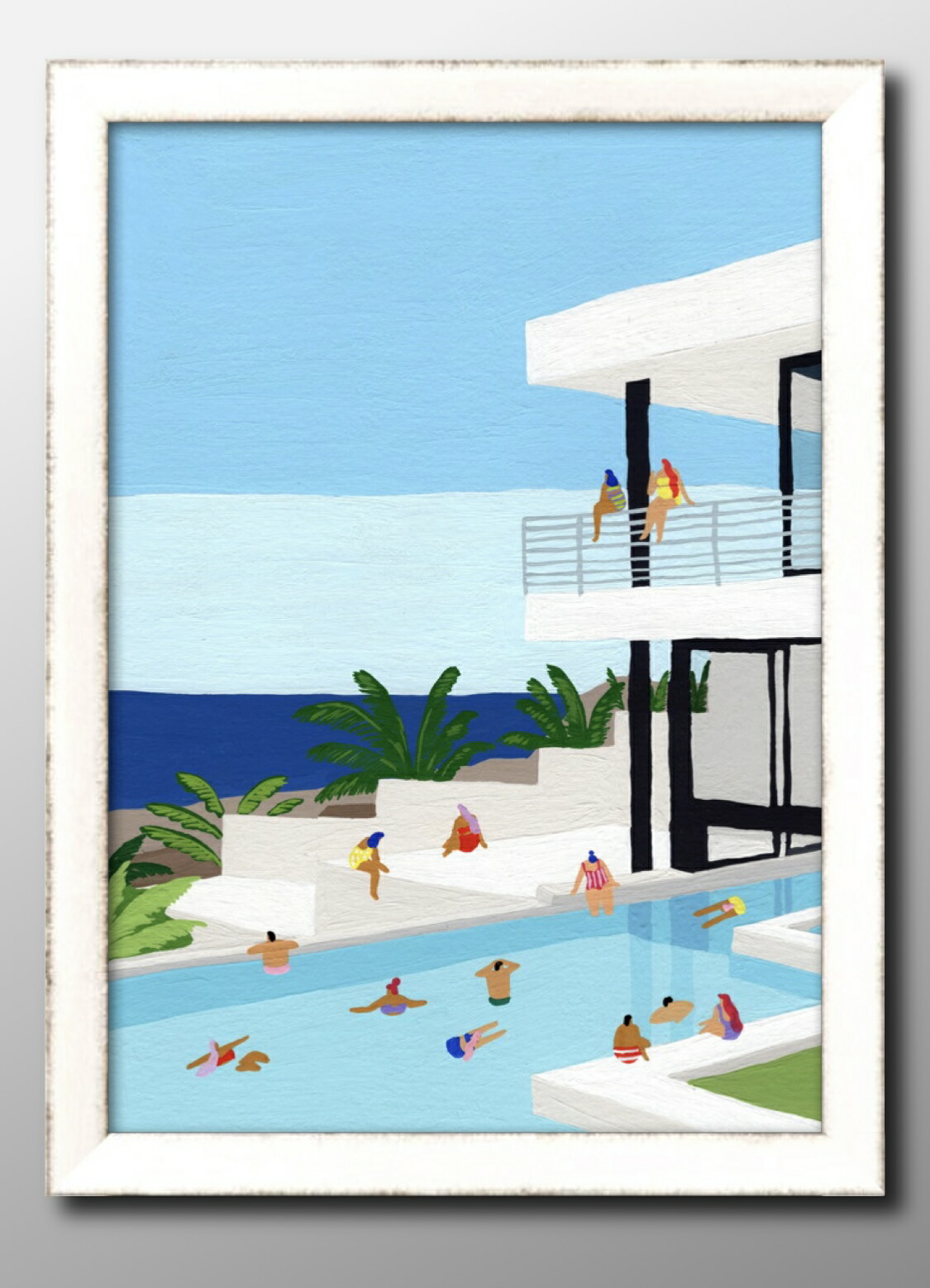 油彩 油絵 作者不詳 尾道？ 額付絵画 c5b7df156d0bfbbfb4b710cf3e9dff