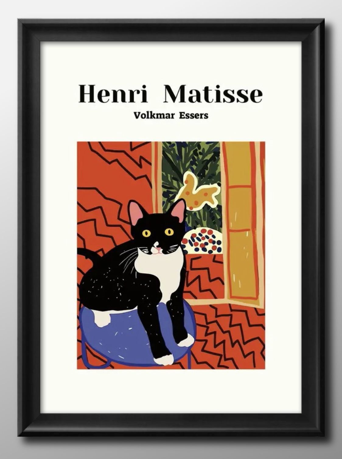 楽天市場】アンリ マティス マチス 猫 ネコ ハチワレ モダン A3 サイズ