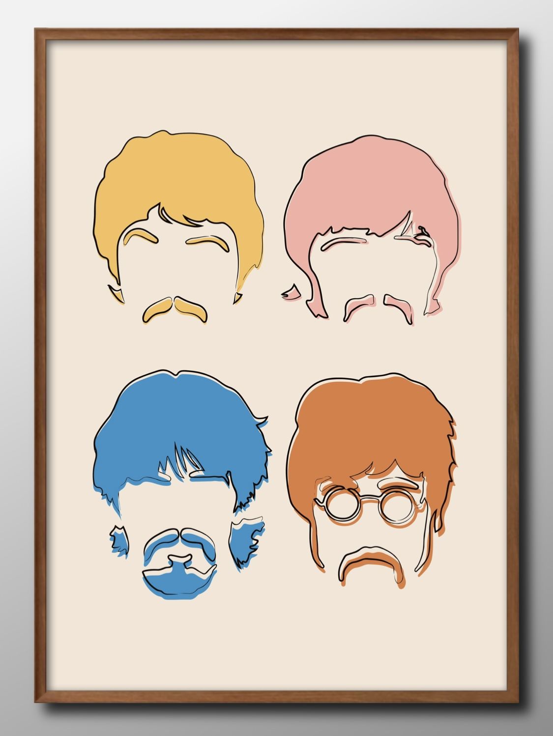 楽天市場】ビートルズ 音楽 A3 サイズ ポスター アート おしゃれ 絵画