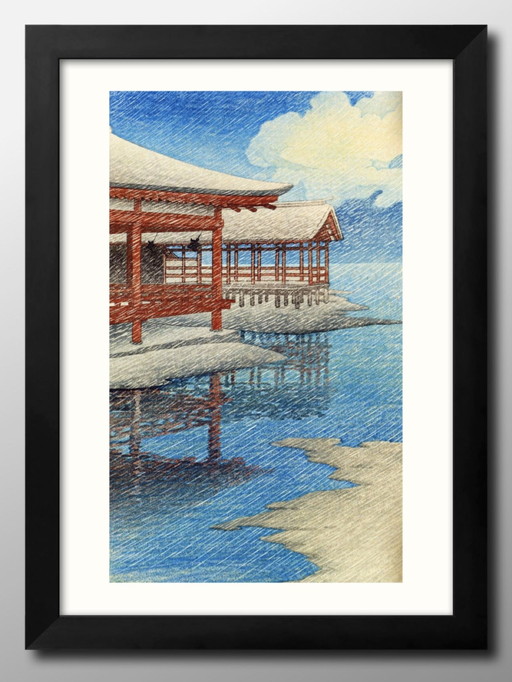 楽天市場】土屋光逸 日光五重塔 A3 サイズ ポスター アート おしゃれ