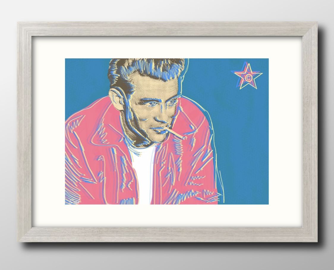 楽天市場】ジェームスディーン フォトキャンバス （バストアップ