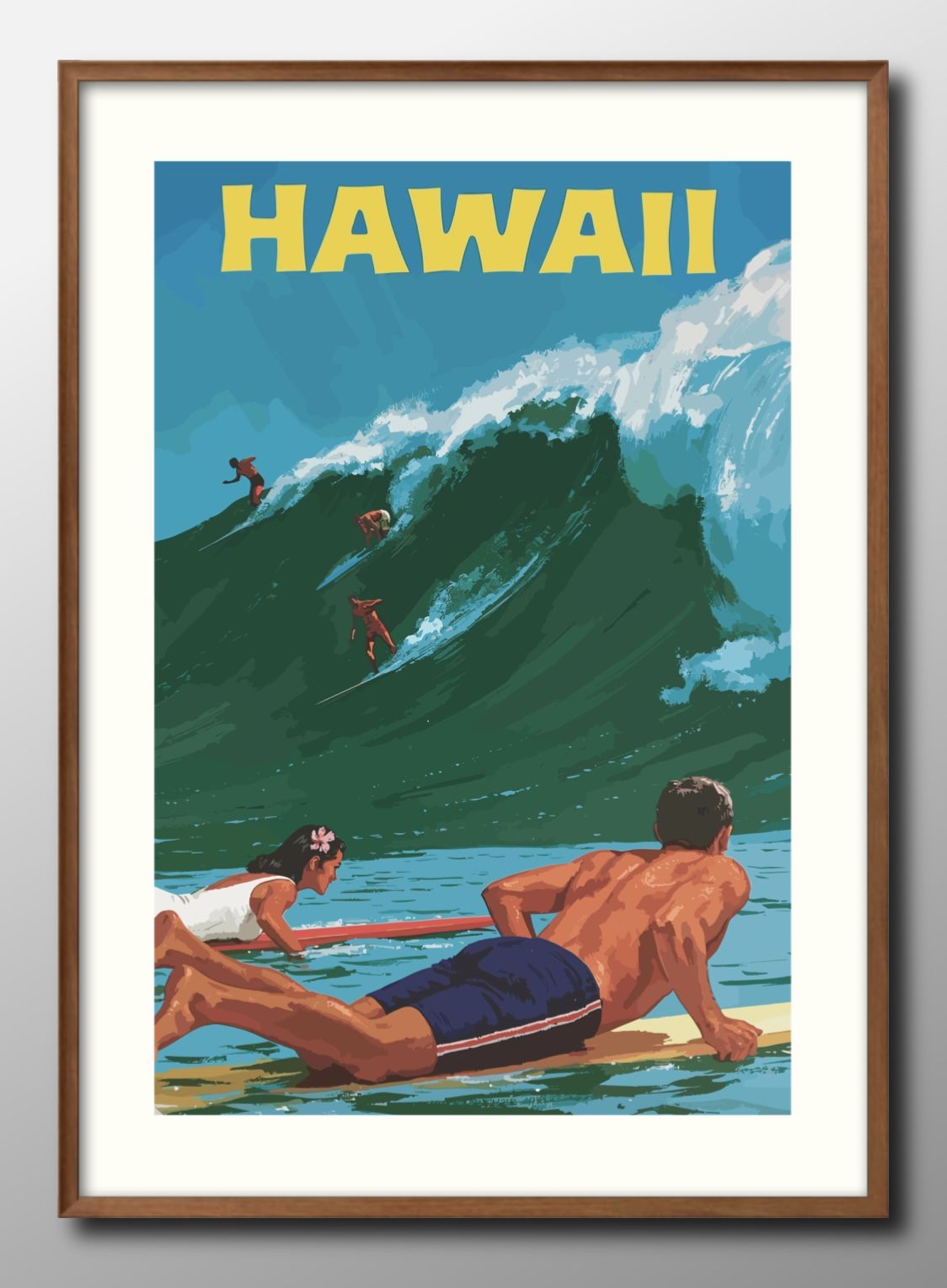 楽天市場】ハワイ フラ Hawaii ユナイテッド航空 A3 サイズ ポスター