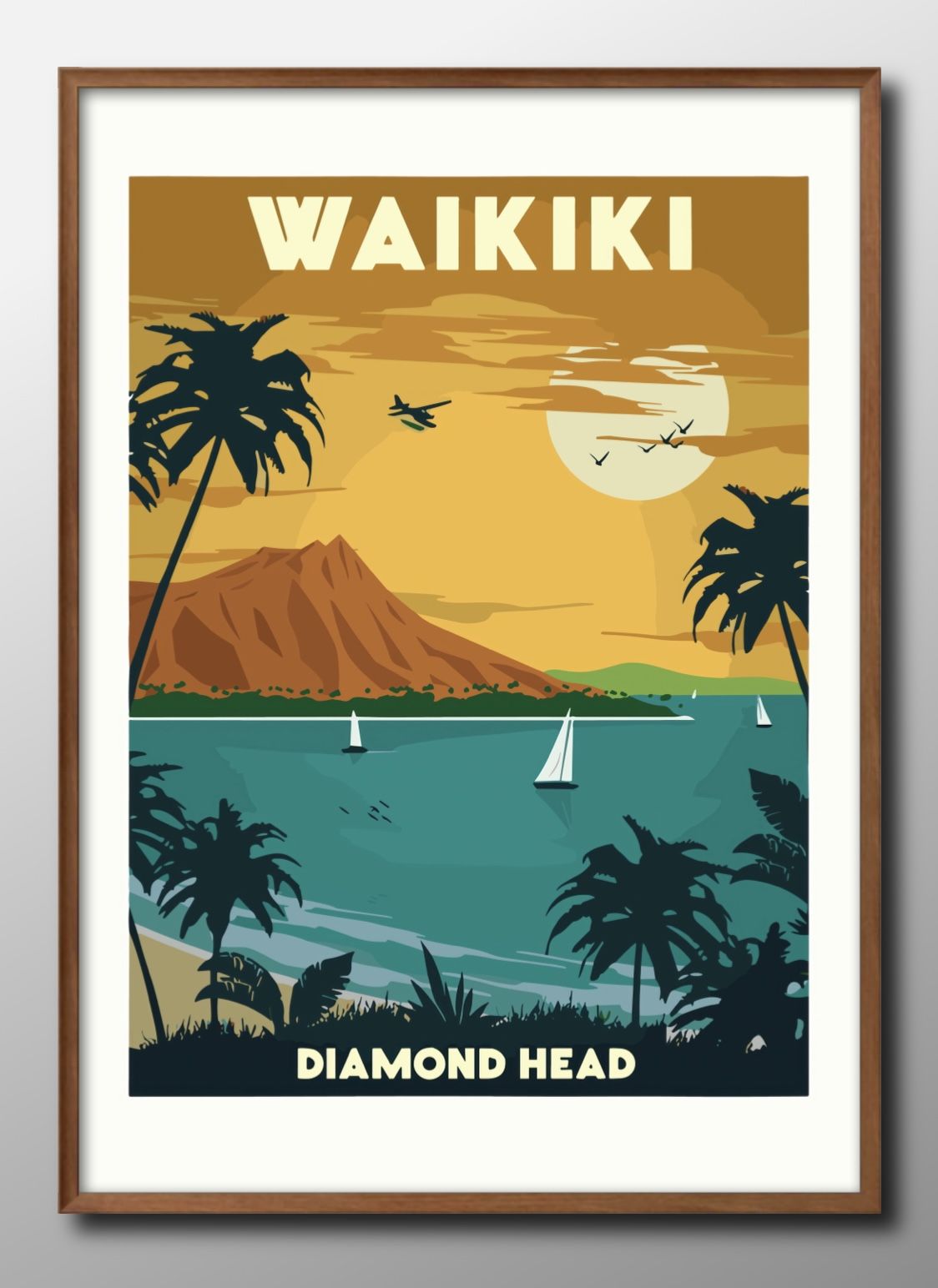 フラダンス　ハワイ　絵画　絵　水彩画　インテリア　ポスター 楽天市場】ハワイ トラベル 旅行 フラダンス Hawaii A3 サイズ