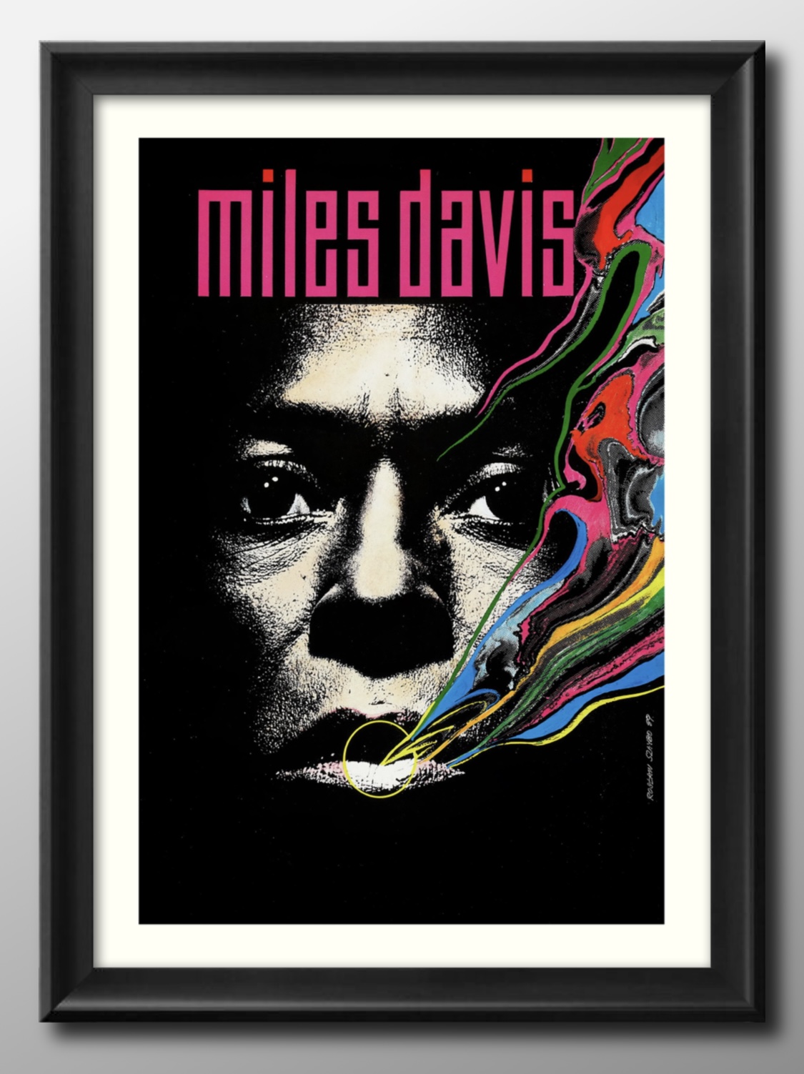 楽天市場】マイルス デイヴィス Trumpet ポスター 軽量アルミ製