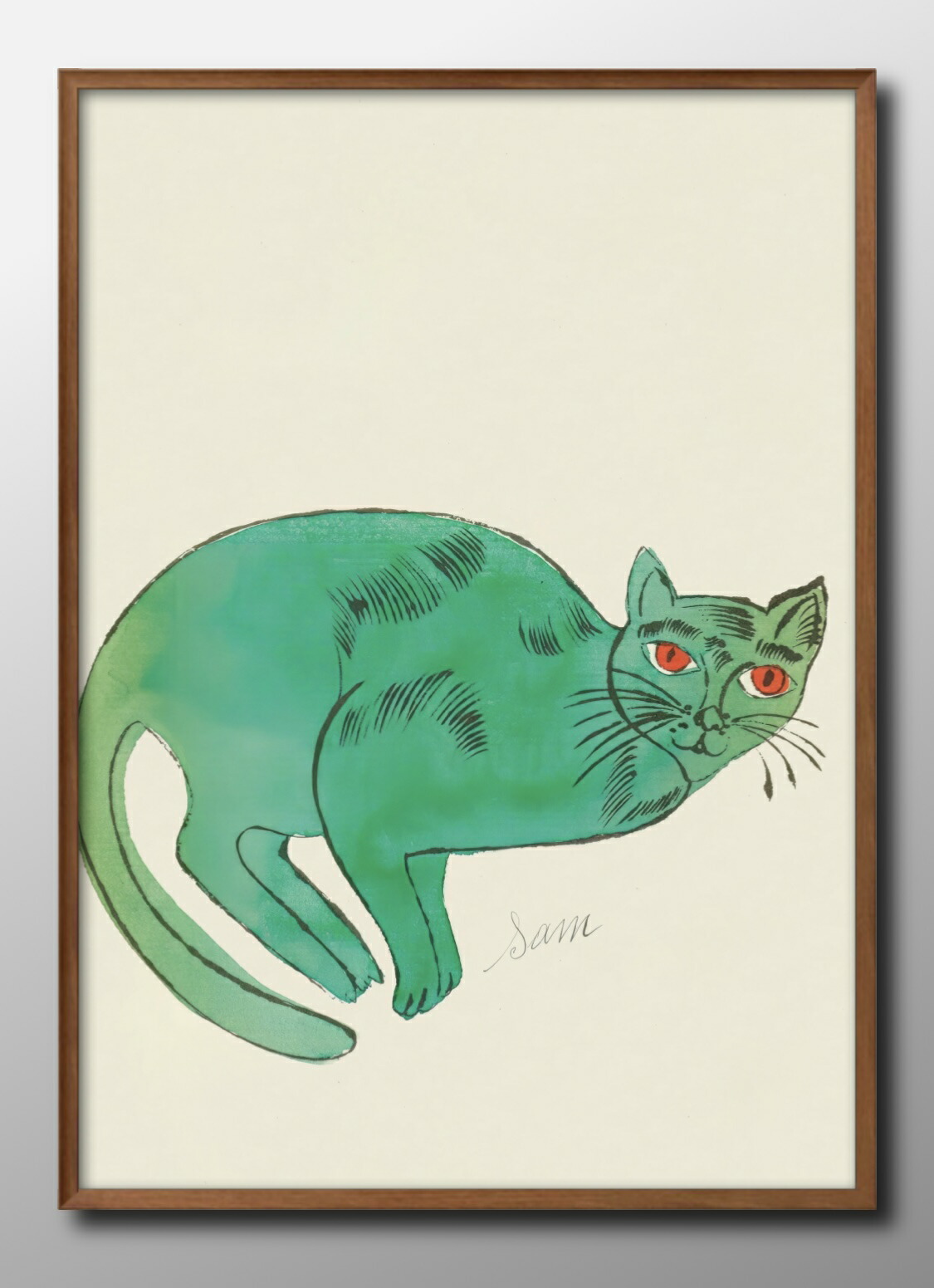 アンディウォーホル　ネコのサム　壁掛け　パネルアート 楽天市場】絵画 アンディ ウォーホル Sam ゆうパケット