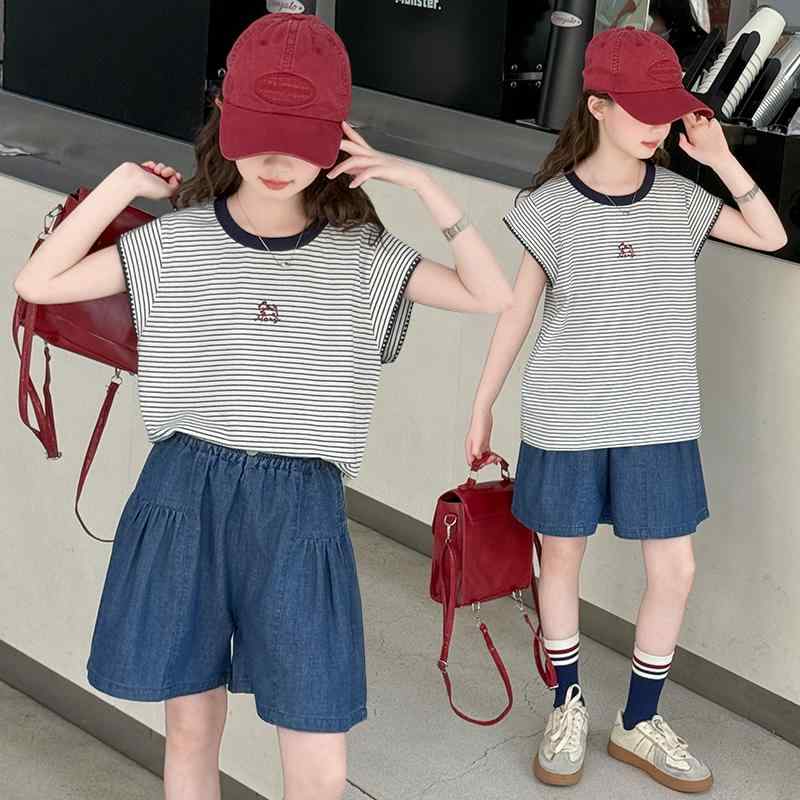 セットアップ 女の子 子供 半袖 短パン 薄手 涼しい 夏 上下セット 上下セット 女の子 子供 半袖 短パン 薄手 涼しい 夏