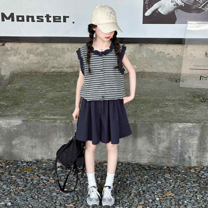 女の子 ワンピース 夏 子供服 セットアップ スカート 半袖 かわいい おしゃれ キッズ ジュニア