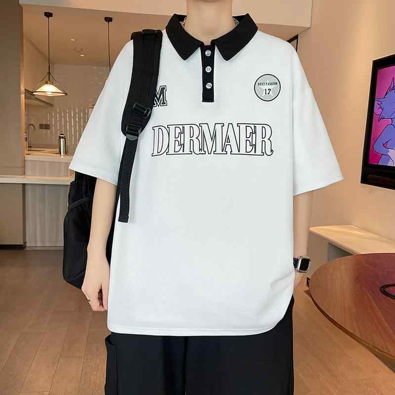 Tシャツ 男の子 ティーンエイジャー 夏 半袖 ポロシャツ 子供 小学生 中学生 高校生 トップス