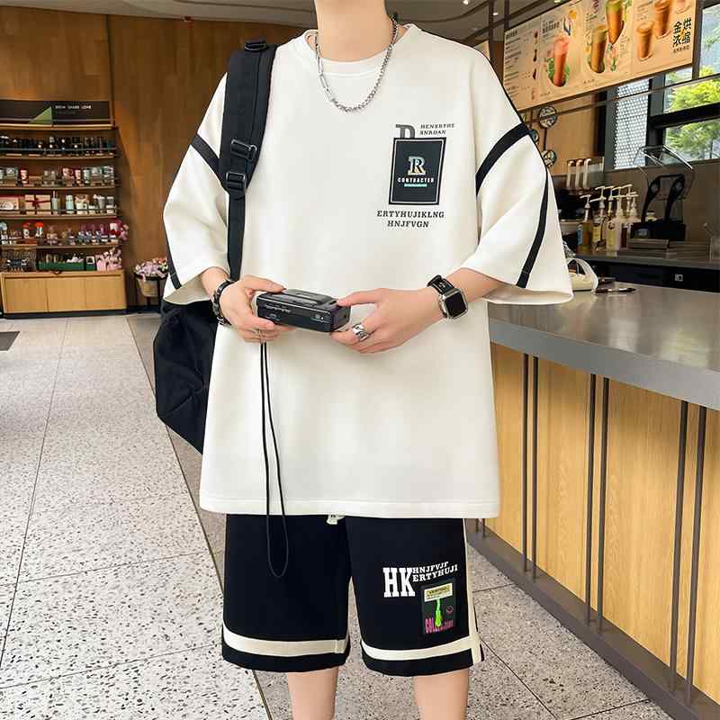 Tシャツ ハーフパンツ 男の子 ティーンエイジャー 夏 セットアップ 子供服 上下 セット 半袖 短パン ボーイズ ジュニア スポーツウェア