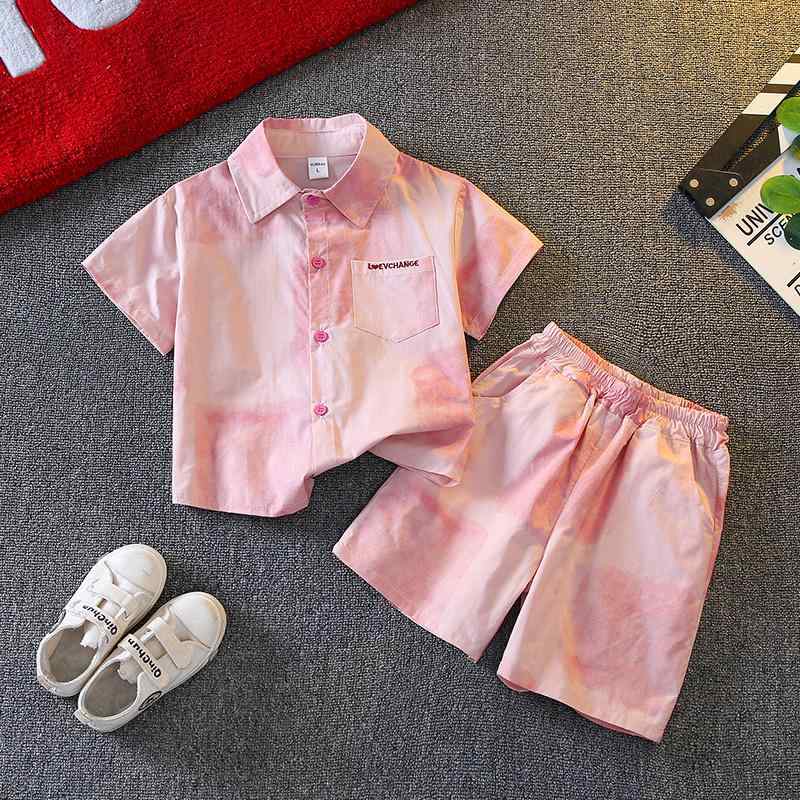 シャツ 男の子 夏 セットアップ 子供 半袖 短パン 2点セット 夏服