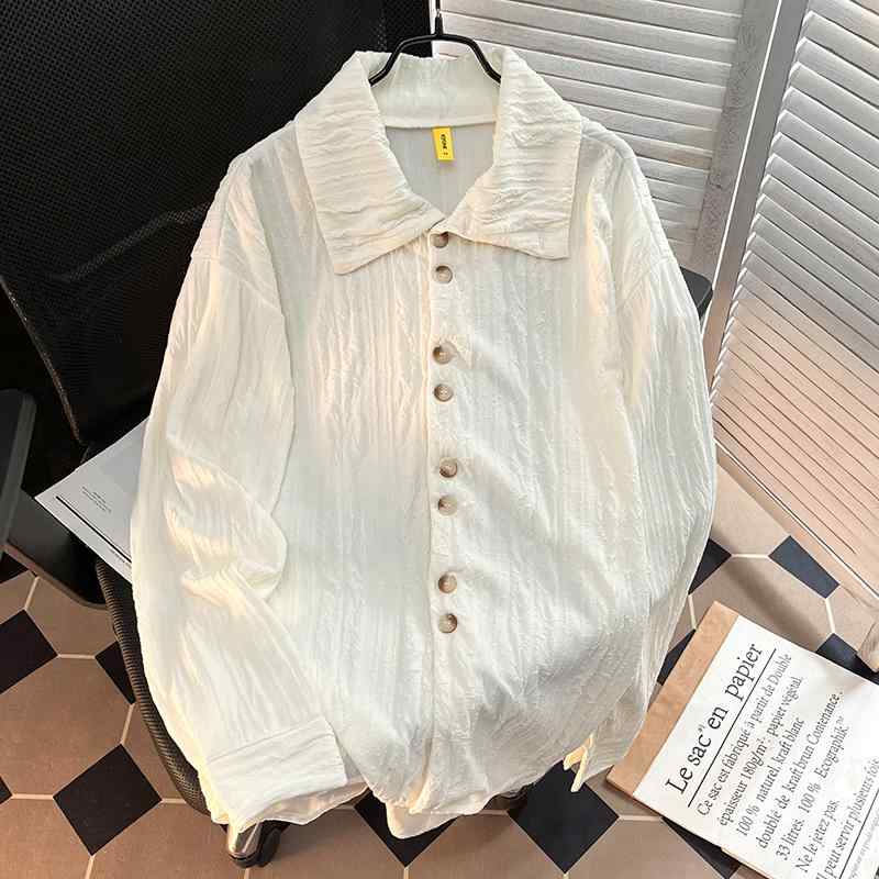 シャツ 長袖 メンズ 風 レトロ カジュアル ティーン ゆったり