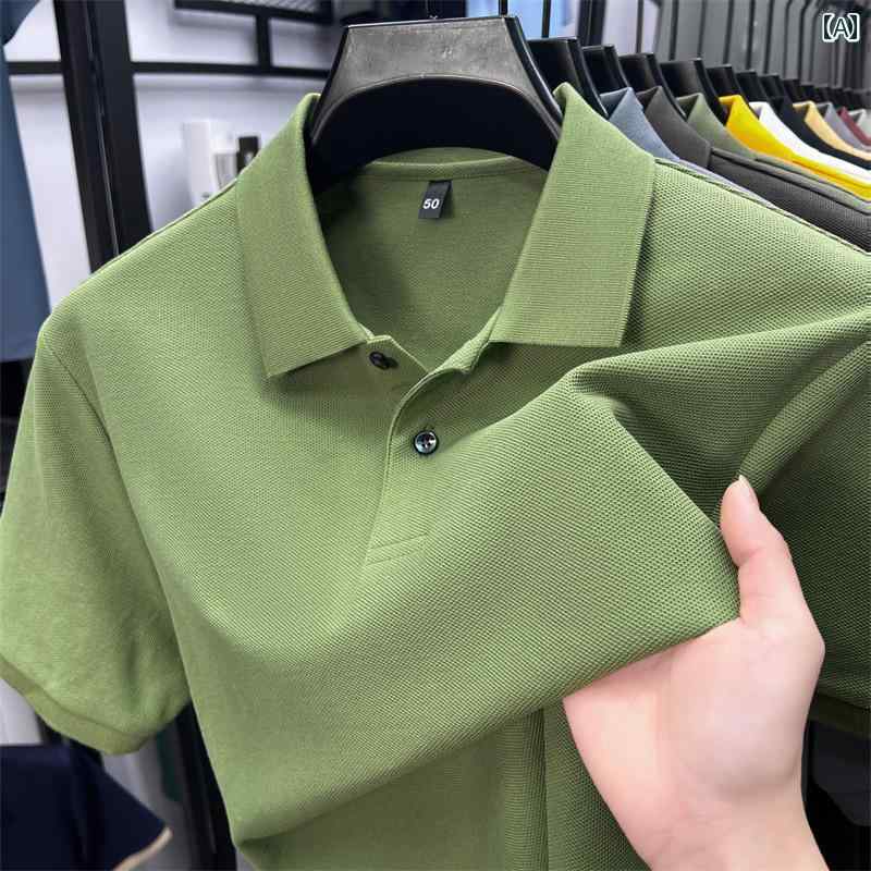 大きいサイズ Tシャツ メンズ 半袖 ポロシャツ 夏 無地 トップス