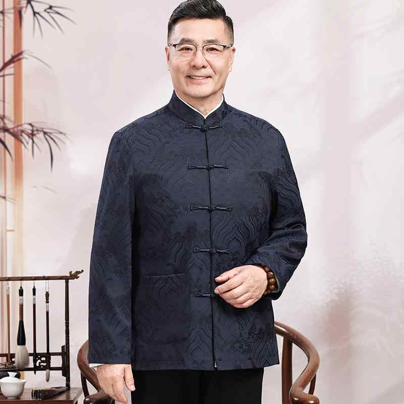 上衣 メンズ 春物 唐装 メンズ 中国風 おじいちゃん 御父っつぁん 華燭の典 還暦祝賀会 寿祝賀会 赤 中華風