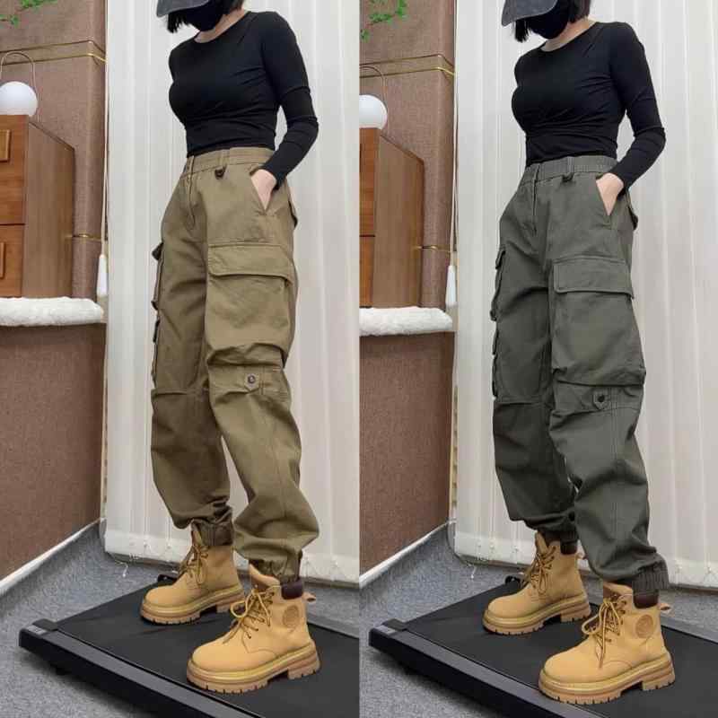 カーゴパンツ メンズ ゆったり ワークパンツ メンズ トレンド ポケット 多数 ドローコード 裾 絞り カジュアルパンツ