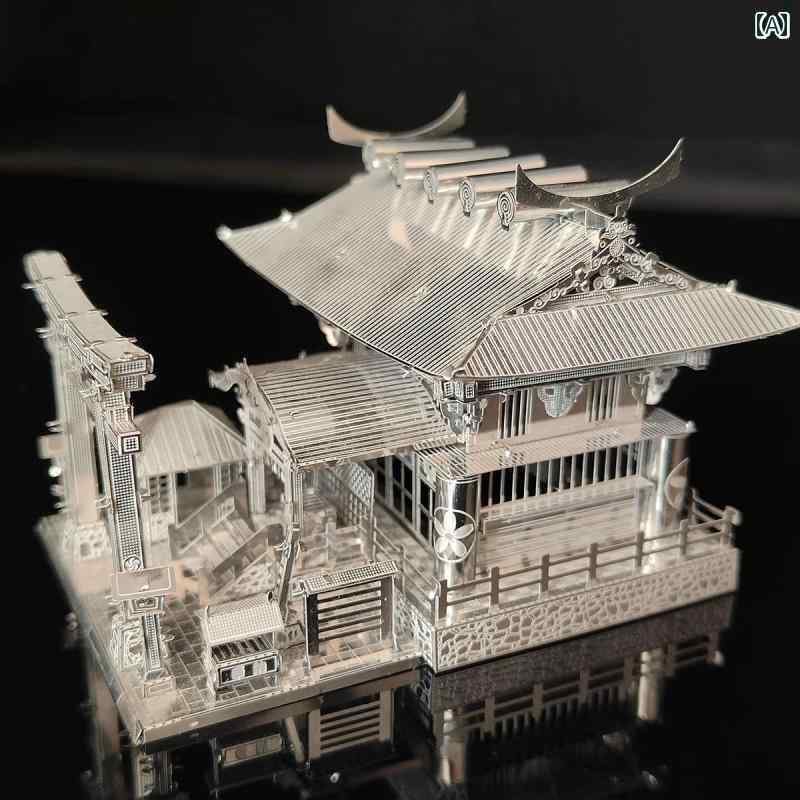 立体パズル 大人 3D メタル DIY 神社 組み立て おもちゃ 知育 おしゃれ ギフト 金属 難しい 複雑
