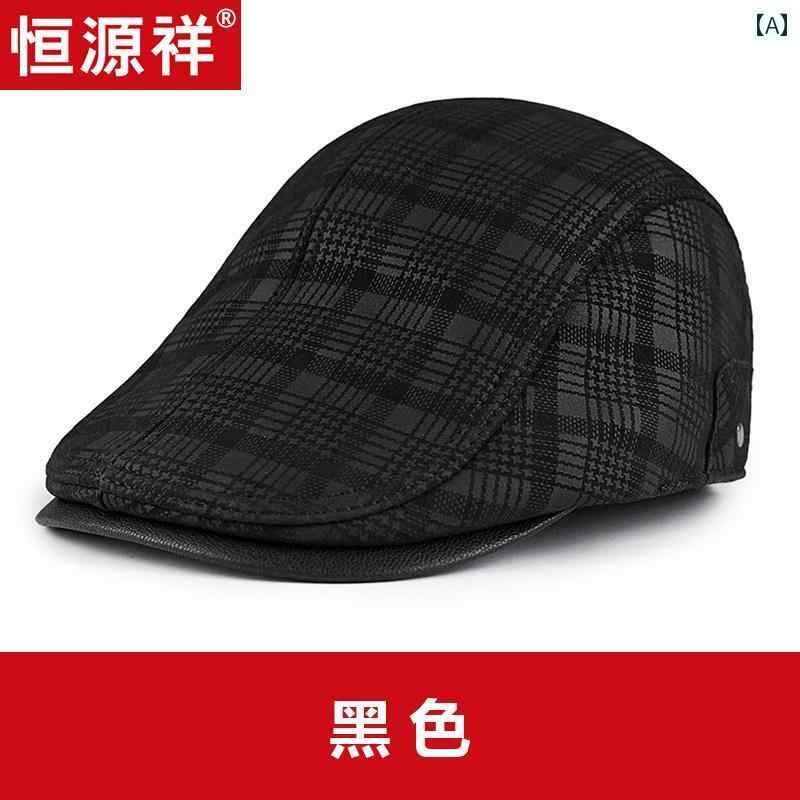 ハンチング帽子 メンズ 秋冬 革 アウトドア レジャー 綿 シープスキン チェック マフラー 手袋 セット ブラック ブラウン おしゃれ 大人 大きめサイズ