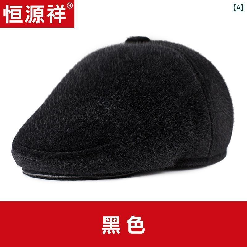 ハンチング帽子 メンズ 秋冬 暖かい 耳保護 ウール コットン ブラック グレー マフラー 手袋 セット おしゃれ 大きめサイズ レジャー