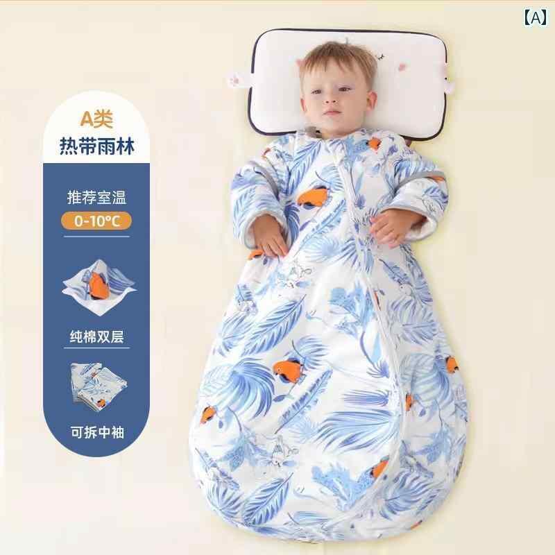 スリーパー 新生児 冬 春秋 ベビー 子供 おくるみ 厚手 暖かい 綿 キルト 袖 ジップアップ ソフト 通気 軽量 寝かしつけ 防寒 おしゃれ 鳥 うさぎ 出産祝い ギフト