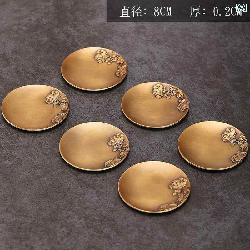 茶托 コースター 金属元素 茶器 勝手もと 雑貨 食器 お盆 受け皿 湯?み 優勝杯 紅茶 書き割り 金管楽器 平円盤 茶道 循環 立体 かざり付ける 今めかしい