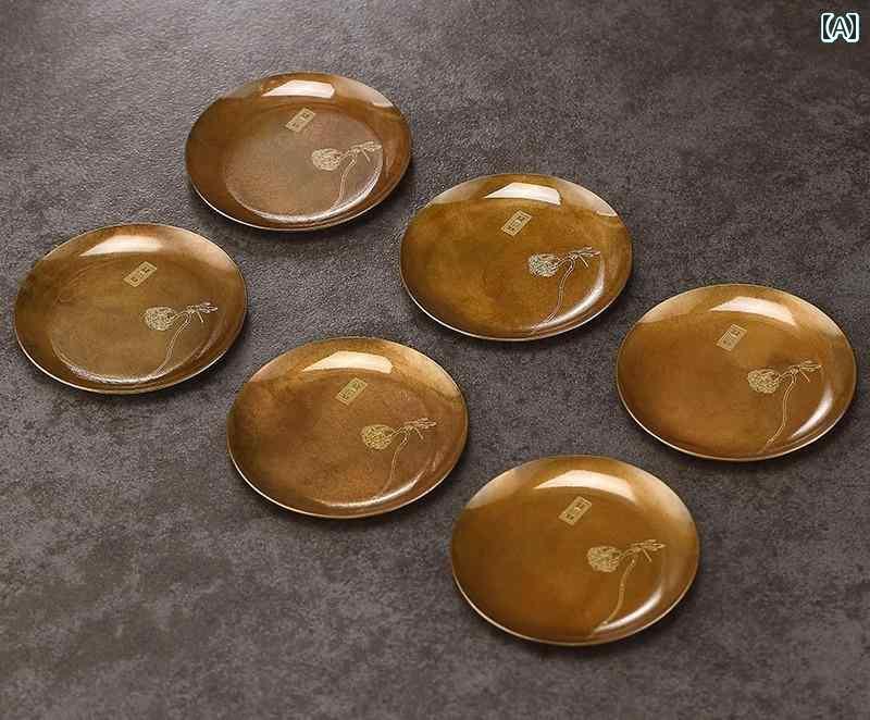 茶托 コースター 金属元素 茶器 勝手もと 雑貨 食器 お盆 受け皿 湯?み 優勝杯 金管楽器 今めかしい 断熱 ティーセット 丸型 花 身寄り お客さん