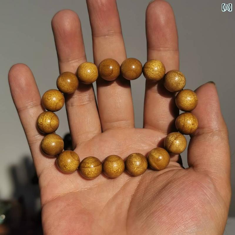 数珠 ブスット 木 四川 古材 金糸楠 腕輪 アクセサリー 小物 ウッド ロング ネックス 2way 大玉 チャーム メンズ レディース お守り おしゃれ シンプル