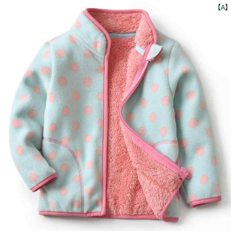 フリース ジャケット キッズ 秋冬 アウター 女の子 子供 厚手 コート トップス ウール ピンク ブルー