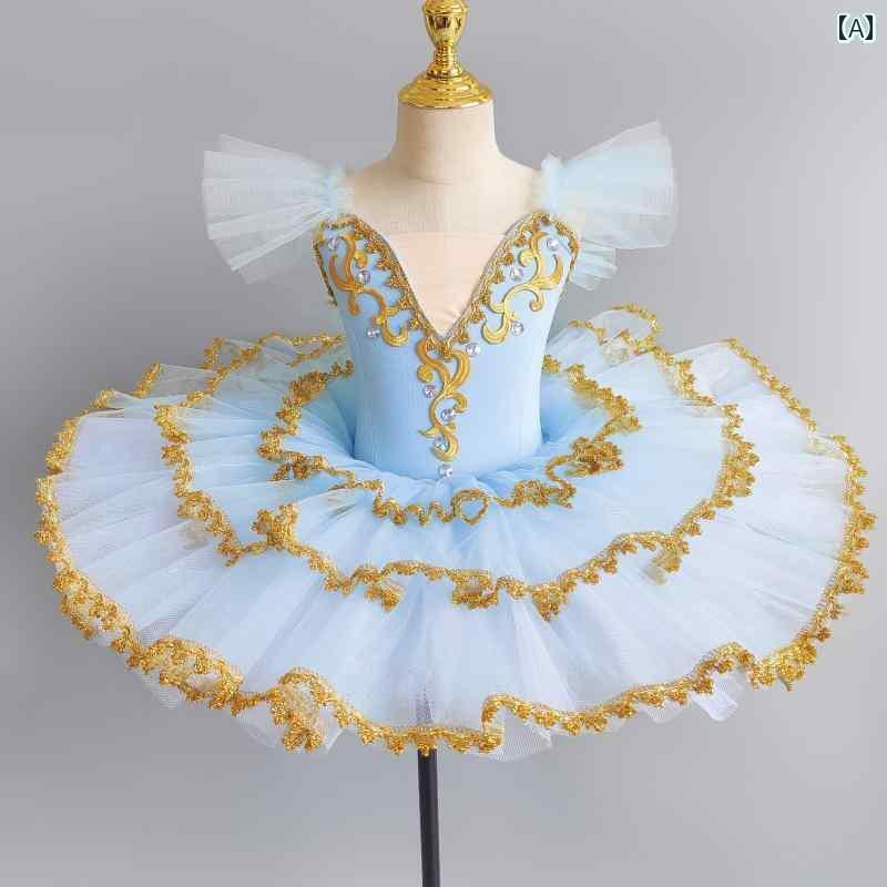 バレエ 衣装 子供 女の子 幼児 ダンス パフォーマンス 発表会 公演 カラフル かわいい 華やか 装飾 女の子 チュール ふんわり オーガンジー シフォン 半袖 青 ピンク 紫 練習 服 舞踊 オールシーズン
