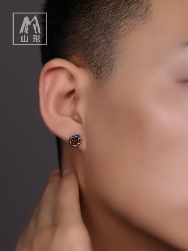 ドラゴン アクセサリー おしゃれ 龍 スタッドピアス メンズ シルバー925 小ぶり ストーン 小物 装飾品 辰巳 1個 片耳 カジュアル レトロ｜おうち健康生活