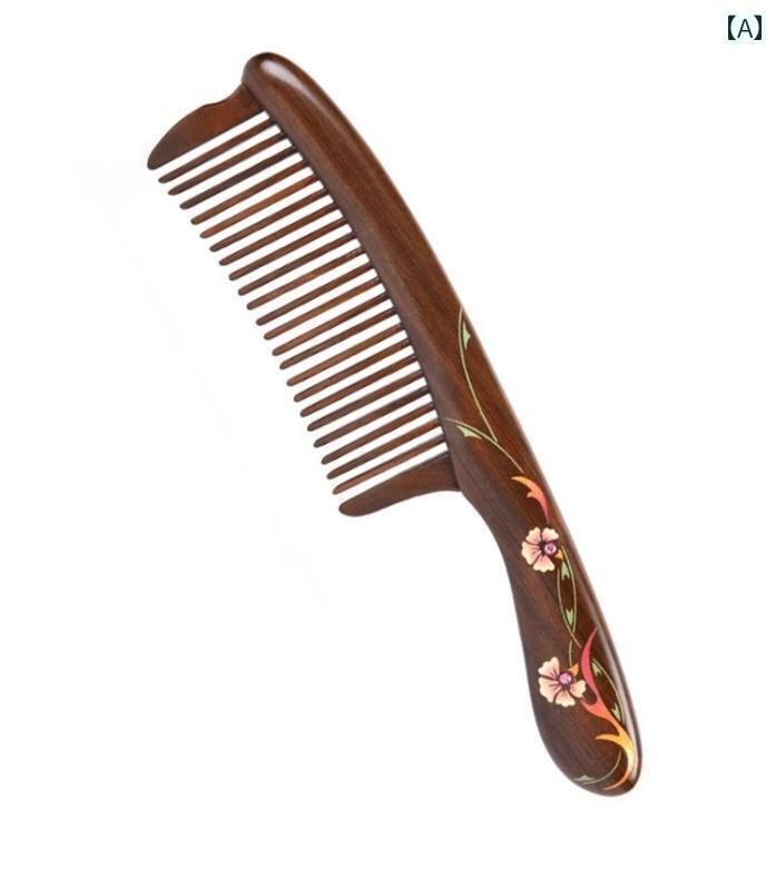 櫛 木 くし コーム ヘアケア 母の日 プレゼント レディース カーネーション 花 シンプル おしゃれ お祝い 頭皮 マッサージ ブラッシング 持ち運び｜おうち健康生活