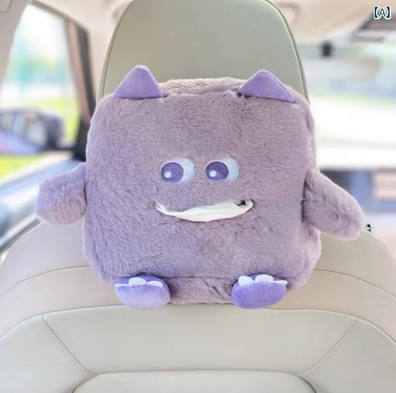 ティッシュケース 車 ぬいぐるみ かわいい カーアクセサリー アームレスト サンバイザー バックシート 吊り下げ バックル ファスナー クマ 花 うさぎ