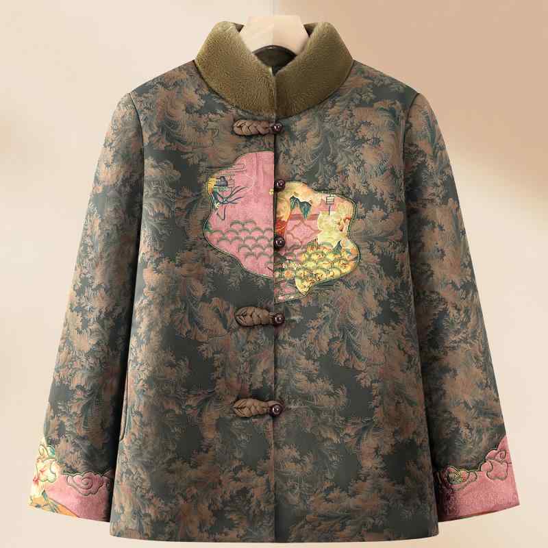 綿入れジャケット レディース 冬 婦人服 裏起毛 厚手 暖かい 防寒着 ファッション