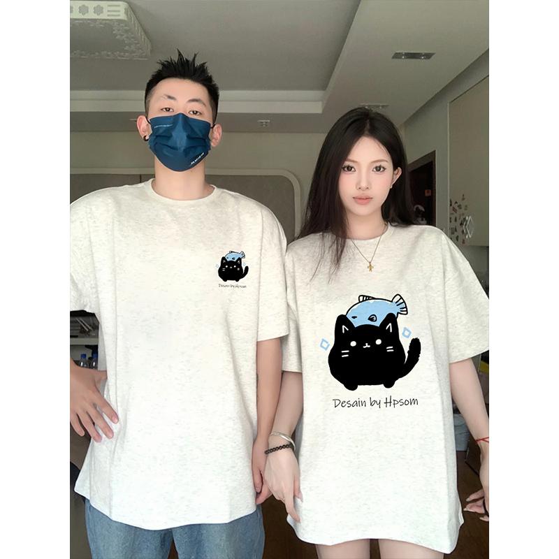 ティーシャツ 男女兼用 有りの実ルック 半袖 トップス 綿 ゆったり ビッグ影ぼうし 丸首 労働者の一団のど首 今めかしい 心地よい 表どおり 春夏 普段使い走り 鉄不必要