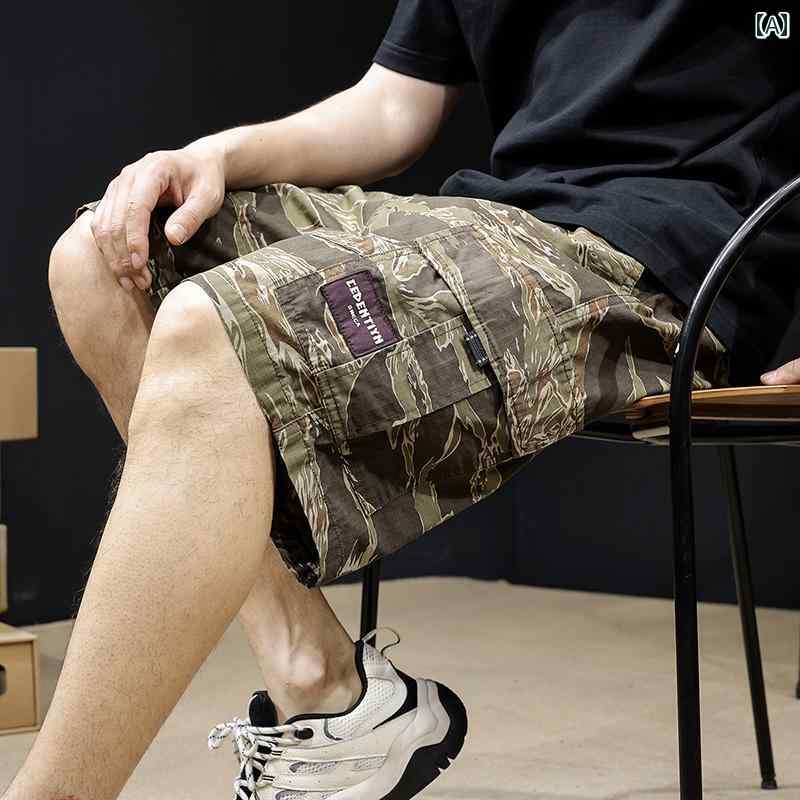 大きめサイズ メンズ ハーフパンツ カジュアル おしゃれ ファッション 迷彩 カーゴ｜おうち健康生活