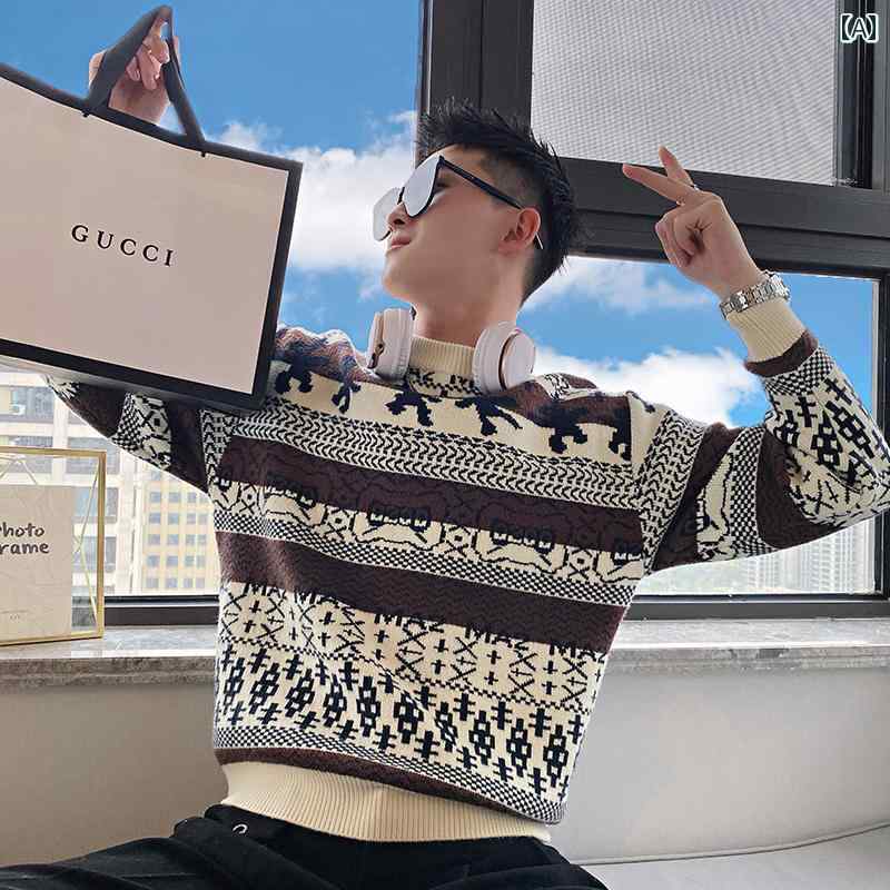 セーター メンズ ニット トップス 冬 暖かい ファッション 冬 トレンディ カラー ハーフ タートルネック ソフト ワックス トップス｜おうち健康生活