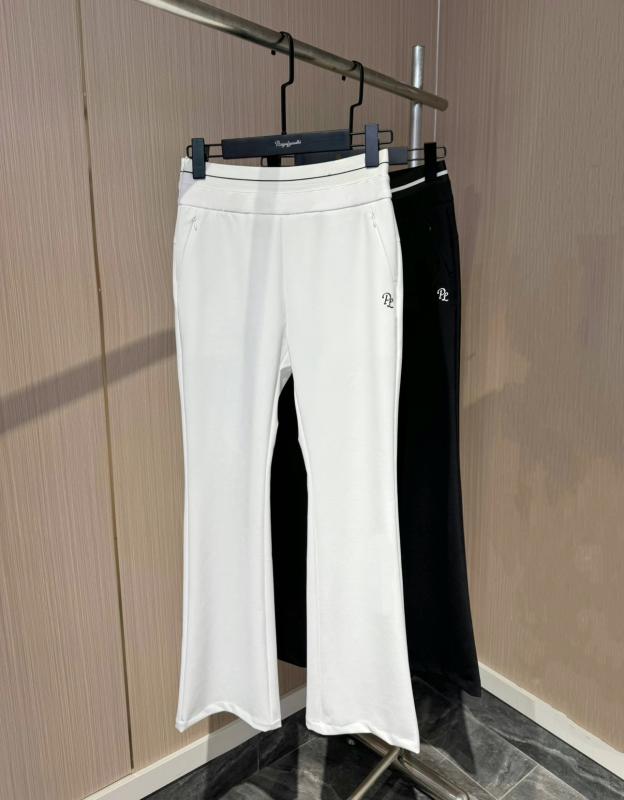 ゴルフ パンツ レディース 春夏 速乾性 ストレッチ 微フレア スタイルアップ 韓国風 ロング丈 テニスウェア スポーツ ボトムス 黒 白 9,737円