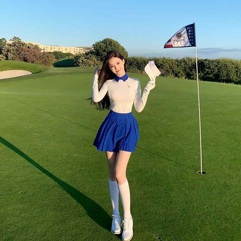 ゴルフウェア レディース 春夏 長袖 ポロシャツ スカート セットアップ テニスウェア 通気性 吸湿速乾 エレガント スポーツ 快適