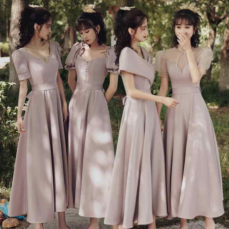 ドレス レディース 春夏 結婚式のお呼ばれにも Vネック フォーマル ロング丈 ワンピース 上品 エレガント ナチュラル スタイルが良く見える 伸縮性 ポリエステル素材 カーキ ダスティピンク 普段使いから特別な場面まで