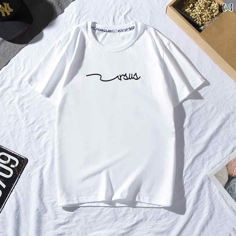 メンズ トップス カジュアル ファッション おしゃれ トレンド 夏 トレンド 半袖 Tシャツ 大きめサイズ ラウンドネック 綿 半袖