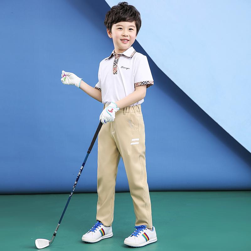 パンツ 男の子 ジュニア キッズ ゴルフウェア スポーツウェア 運動着 カジュアル 薄手 軽量 夏用 ロングパンツ 普段使い 通学 小中学生 ズボン