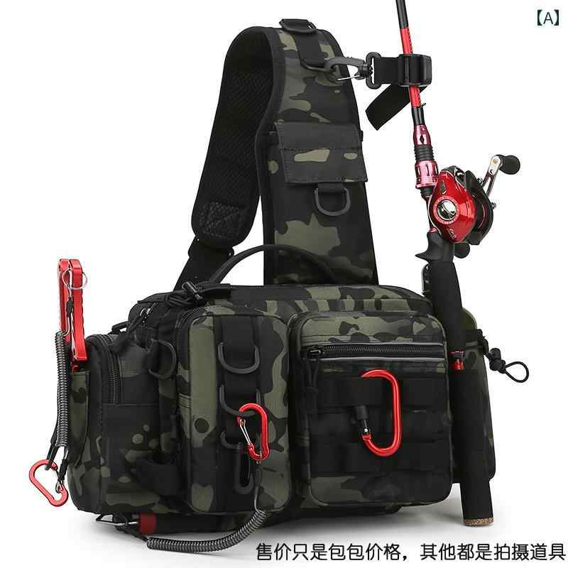 工具入れ ポーチ ウエストバッグ ツール 収納 ルアー メンズ 多 ショルダー メッセンジャー 防水 釣り 迷彩 ブラック ブラウン