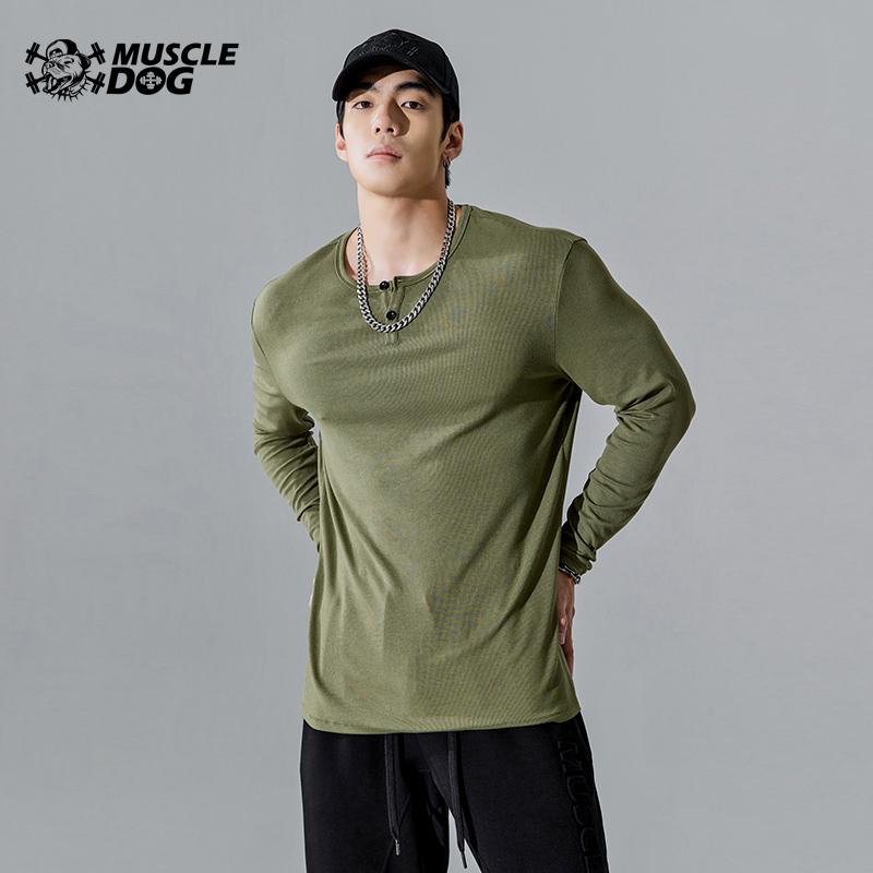 トップス メンズ 長袖 ジム フィットネス 筋トレ 筋肉 スポーツ Tシャツ 秋冬 スリム ストレッチ ニット トレーニング 服 グリーン ブラック ホワイト